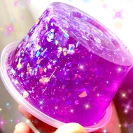 Fonfleurs Slimes 🇸🇬 Amethyst Glitter Crystal Clear Purple Children Kids Toys Present Gift Kit Box Putty Glossy