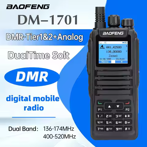 Baofeng Digital Walkie Talkie DR-1701 Transceiver Dual Mode Analog Two Way Radio Dual Time Slot Tier