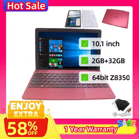 NEW 10.1 INCH Remax Windows 10 Tablet With Detachable Keyboard 64bit Intel Atom Z8350 CPU 2GB DDR RA