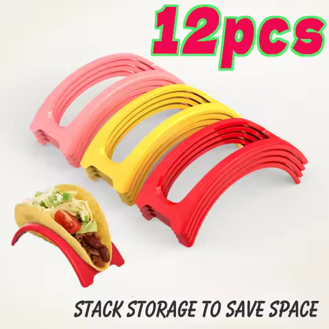 Taco Holder Stand Set hot dog Individual Plastic Taco Rack Hard or Soft Shell Holder Small for Party