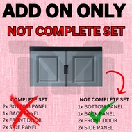 0019 ADD ON Storage Cabinet / Plastic Cabinet / kitchen cabinet/Almari/Almari Baju/Almari SerbagunaK