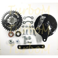 HONDA EX5 DREAM ACCESSORIES HUB SPOCKET+BREAK HUP CAP SET (PNP) BELAKANG FOR SPORT RIM LC135 OR GANT