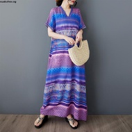 S-5XL - Readymade Cotton Punjabi Suit - Nirmalya Hand Printed 3Pc Set, ST1225