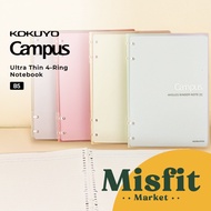 KOKUYO Campus Ultra Thin 4-Ring Notebook B5 Binder Notebook