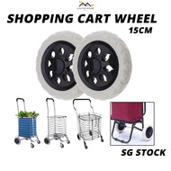 {SG} 1PC Shopping Cart Trolley Wheel Replacement For Shopping Trolley Foldable Trolley Cart Caster F