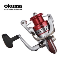 Okuma Bear การปั่น รอกตกปลาล้อโลหะ Gapless ปากเอียงสําหรับน้ําทะเลหล่อยาวซ้ายขวามือเปลี่ยนได้