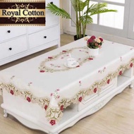 Embroidery Floral Table cloth 85*150cm (meja coffee)