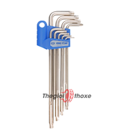 Bộ lục giác bông Kingtony 20319PR - 9 cây T10 T15 T20 T25 T27 T30 T40 T45 T50 - Lục giác chữ L hoa t