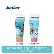 Jordan Toothpaste Step 1 - Step 2 Toothpaste for Babies & Children Ages 0-5 / 6-10 Years