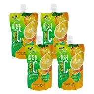 Combo 4 túi nước ép trái cây có thạch Jelly Gumi Gumi vị cam 150g (từ 3 tuổi)