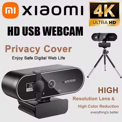 Xiaomi 4K Streaming Web Camera 2K Autofocus Full HD USB Webcam 1080P 60FPS With Microphone PC Laptop