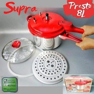 Supra Pressure Cooker + 8 Liter Steamer