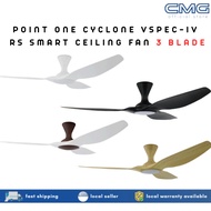 Point One Cyclone VSPEC-IV RS Smart Ceiling Fan 3 Blade (Installation Available)