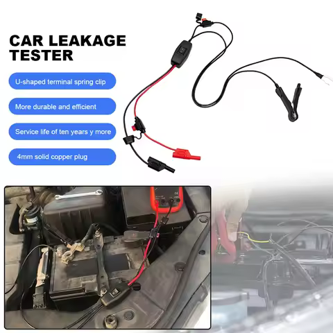 Parasitic Drain Tester U Spring Clamp Car Leakage Detector with 4mm Copper Plug Current Drain Test T