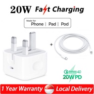20W PD Power Adapter【READY SG STOCK】Tpye-C Fast Charger USB C Quick Wall Charger