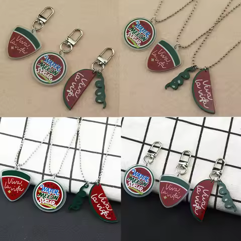 2/3pcs/set TV Series Shining Watermelon 반짝이는 워터멜론 Ha Eun-gyeol Cosplay Viva La Vida Keychain Pendant