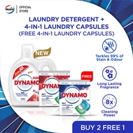 [BUY 2 FREE 1] DYNAMO Laundry Detergent EAU DE Rose 3.9kg + DYNAMO 4in1 Laundry Capsules EAU DE Rose