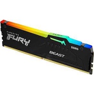 16GB (16GBx1) DDR5 5200MHz RAM (หน่วยความจำ) KINGSTON FURY BEAST DDR5 RGB (AMD EXPO) (BLACK) KF552C3