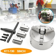 3-Jaw Lathe Chuck Manual Self-Centering Metal K11-130 Lathe Chuck With 3 Jaws Turning Machine Tools 