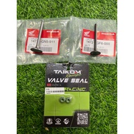 EX5/DREAM/EBONUS/WAVE100R/WAVE100 COMBO VALVE SET+VALVE SEAL TAIKOM GRED AA HIGH QUALITY