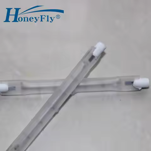 HoneyFly 10pcs J118 Infrared Quartz Lamp Frosted 300W 230V Farming Heating Halogen Bulb R7s Twin Spi