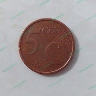 Uang Koin Euro 5 Cent Negara Acak