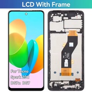 LCD ban đầu cho Tecno Spark 20 20C KJ5 BG7 BG7n Hiển thị màn hình cảm ứng số hóa lắp ráp với Khung B