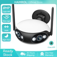 Harmol 180° Ultra-Wide Angle WiFi Camera 4K Ultra High Definition Dual Lens Wireless Outdoor Securit