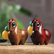 Zodiac Horse Red Sandalwood Pendant Tang Horse Green Sandalwood Accessories Accessories Pendant Keyc