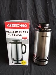 AKEBONNO - Vacuum Flask Thermos / Termos Tuang Air Panas / Termos Stainless steel AKEBONNO 1.6 Liter