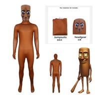 Tungtungsahur All-in-One Wooden Stick Man AI Shanhai Jing Children cosplay Jumpsuit Performance Cost