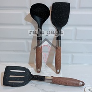 Best Selling!! Spatula And woody motif Granite Mortar