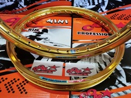 ล้อคอม ล้อลูมิเนียม COM MINI 1.40 X 17 ขอบยก ขอบจิก 2 วง ( 1 คู่) มีให้เลือกหลายสี วงล้อคอม ขนาด 1.4