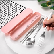 [Spoon and chopsticks set] for office and travel (e4) cutlery set travel cutlery set
