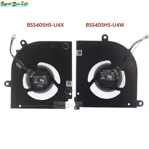 CPU GPU Cooling Fans for MSI Stealth 15M 2021 A11 A11SEK A11UEK A11SDK BS5405HS-U4W BS5405HS-U4X Not