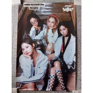 Aespa My World 2ine Ver. Spicy - Official Aespa Poster