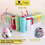 TERMOS 1250ml Stainless Steel Tumbler Large Thermos Drinking Bottle with Hot and Cold Handle FREE ST