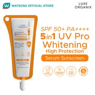LUXE ORGANIX 5in1 UV Pro Whitening Serum Sunscreen SPF 50 PA+++ 10mL