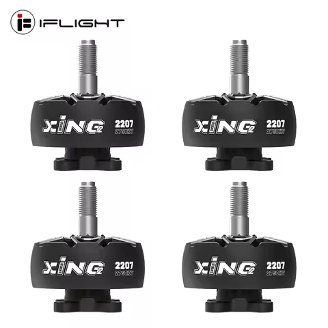 IFlight XING2 2207 2750KV/1750KV 4-6S Brushless Motor W/ 5mm Titanium Alloy Shaft 5inch Propeller fo