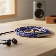 KBEAR Neon 1.2m SPC HiFi Audio Cable for KZ ZS10 PRO IEM  Kabel Audio HiFi SPC KBEAR Neon 1.2m untuk