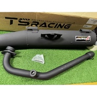 TS RACING SUPER BACK PRESSURE EXHAUST FOR YAMAHA LC135 V8 Fuel injection (35x35x35 mm) / (32x32x32mm