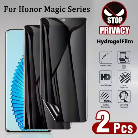 2Pcs Full Cover Privacy Hydrogel Film For Honor Magic 7 5 6 Pro Lite X9c X8a Screen Protector For Ho