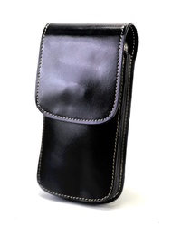 Chinatown Leather กระเป๋ามือถือหนังวัวแท้ร้อยเข็มขัด แนวตั้ง iphone 6-7-8 พลัส สีน้ำตาลเข้ม ดำ แทน