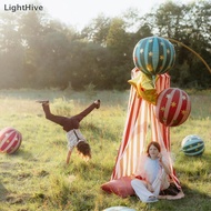 [LightHive] 2pcs 22 Inch 4D Striped Star Aluminum Film Balloon With Red Green Spheres That Can Float