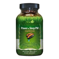 Power to Sleep PM - 60 Liquid Soft-Gels - with 6mg Melatonin, GABA, Ashwagandha, Valerian Root & L-T