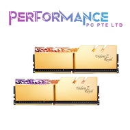 G.Skill GSKILL Trident Z RGB Royal Series [Gold] 2 x 16GB / 32GB DDR4 3200MHz / 3600MHz CL16 Dual Channel Desktop Memory (LIMITED LIFETIME WARRANTY BY CORBELL TECHNOLOGY PTE LTD)