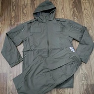 Jas Hujan Hijau Jatah / Raincoat Jatah