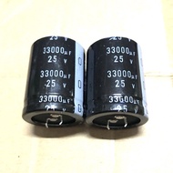 1PCS 33000uF 25V 33000MFD 25Volt 35*50mm Aluminum Electrolytic Capacitor 33000mf25v 25v33000mf 33000