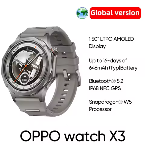 Smart Watch OPPO Watch X3 Global Version Ultra-Light Titanium Alloy Case 1.50" LTPO AMOLED Display 1