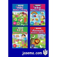 My ABC,abc,123,Animals Stickers & Writing Book + Marker for Preschool